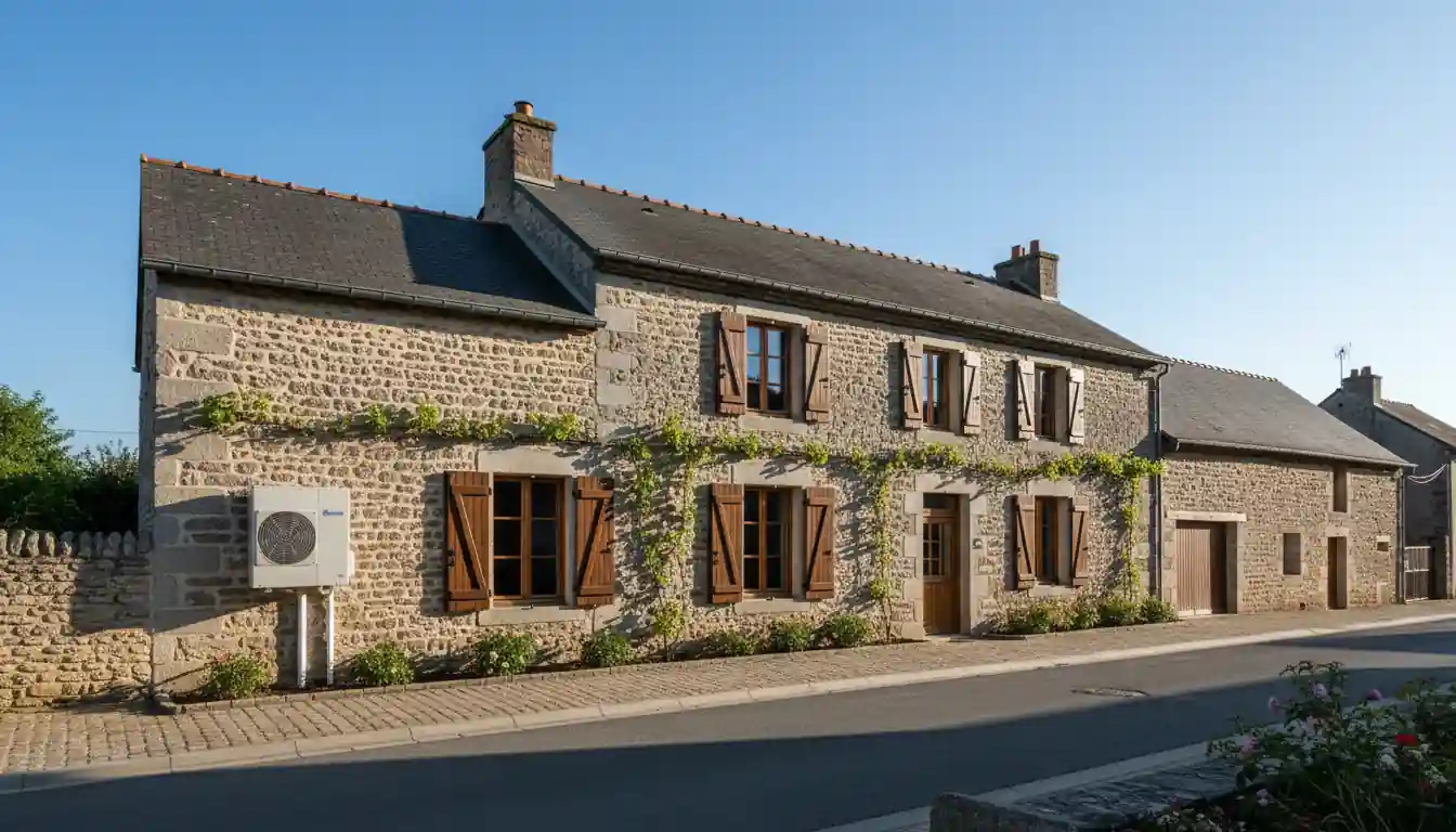 Installation pompe à chaleur à Fursac